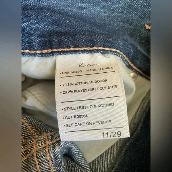 Kancan Los Angeles Womans Wide Leg High Rise Belted Jeans 29 Inch 90’s Sz 11 NEW - Picture 11 of 11